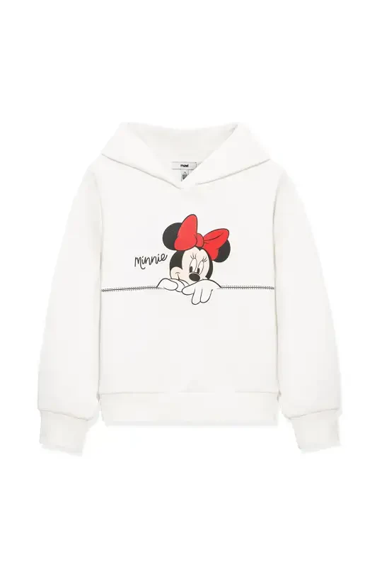 Minnie Mouse Printed White Sweatshirt 7S10081-70057 - 3