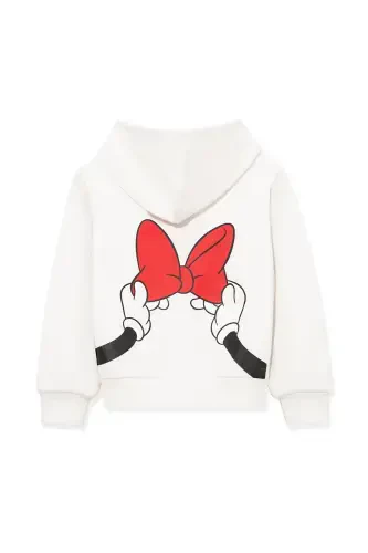 Minnie Mouse Printed White Sweatshirt 7S10081-70057 - 4