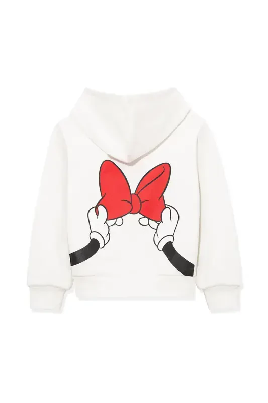 Minnie Mouse Printed White Sweatshirt 7S10081-70057 - 4
