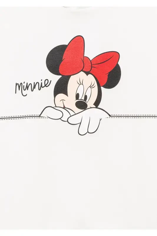 Minnie Mouse Printed White Sweatshirt 7S10081-70057 - 6