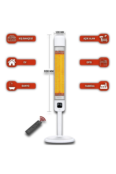 Minoralar shaklidagi elektr isitish moslamasi Smart-fr Aqlli Uglerod Infrqizil Su o'tkazmaydigan Ip55 2500w - 8