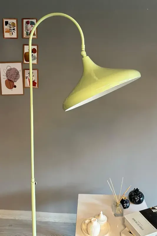 Mint Floor Lamp Adjustable Head Modern Decorative Metal Living Room Study Room-Mint - 3