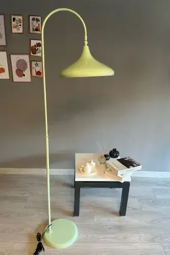 Mint Floor Lamp Adjustable Head Modern Decorative Metal Living Room Study Room-Mint - 4