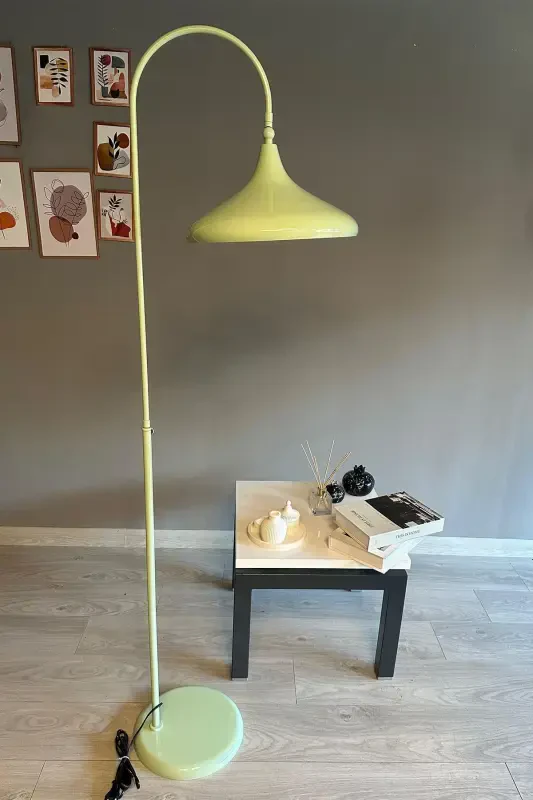 Mint Floor Lamp Adjustable Head Modern Decorative Metal Living Room Study Room-Mint - 4