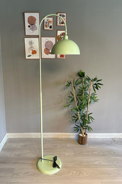 Mint Floor Lamp with Adjustable Head Modern Decorative Metal Living Room Study Room - 27