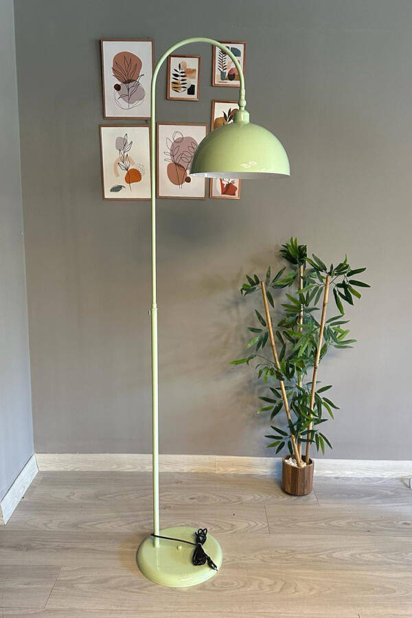 Mint Floor Lamp with Adjustable Head Modern Decorative Metal Living Room Study Room - 22