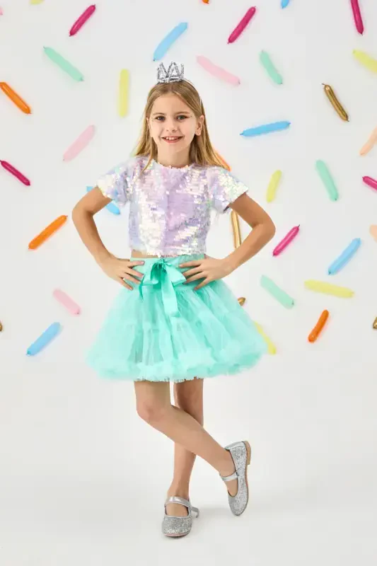 Mint Girl Tutu Skirt - Bonita-Mint - 1