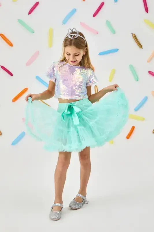 Mint Girl Tutu Skirt - Bonita-Mint - 2