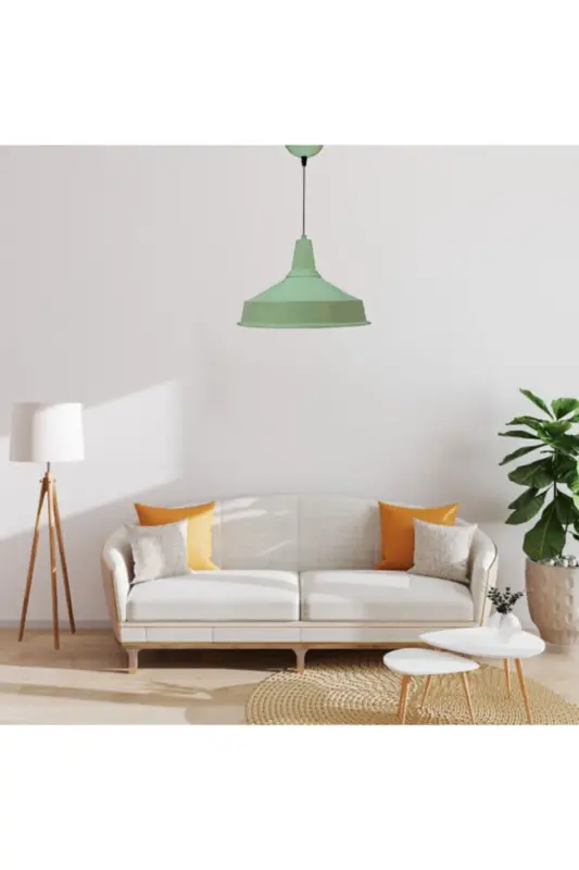 Mint Green Noble Single Chandelier Retro Pendant Restaurant Office Cafe Living Room Kitchen Chandeliers Lamp - Green - 5