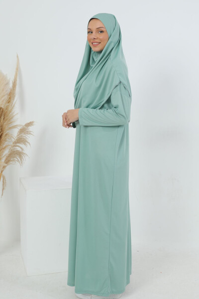 Mint Green One-Piece Prayer Dress - 1