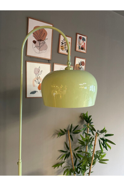 Mint Lampa Yurtish va Ish xonasi uchun zamonaviy bezakli metall, harakatlanuvchi boshli stendlari bilan - 14