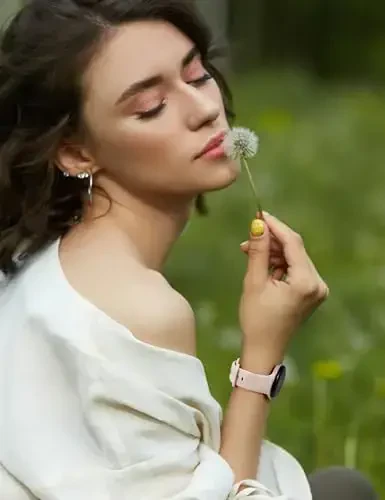 Minyee 2 dona gul naqshli tasmalar Google Pixel Watch 3 41mm/2/1 bilaguzuk ayollar uchun mos keladi, yoqimli yumshoq silikon gul sport tasmalar - 6