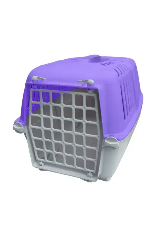 Mio Клетка-переноска для кошек и собак маленького размера - ФИОЛЕТОВЫЙ - 1