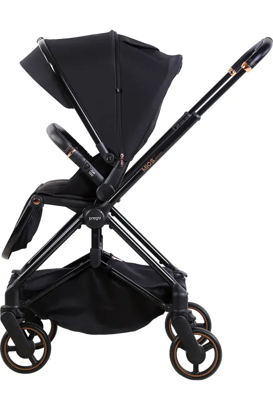 Mios Premium Koldan Çift Yönlü Travel Sistem Bebek Arabası Siyah 2099-siyah - 3