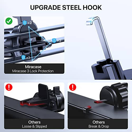 Miracase 2nd Generation Car Phone Holder, Air Vent Phone Holder for Cars 360° Rotation, Universal Mobile Phone Mount Automobile Cradles for Vent Van iPhone 14 Pro Max 13 12 11 Samsung - 3