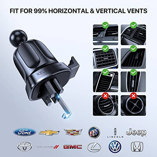 Miracase 2nd Generation Car Phone Holder, Air Vent Phone Holder for Cars 360° Rotation, Universal Mobile Phone Mount Automobile Cradles for Vent Van iPhone 14 Pro Max 13 12 11 Samsung - 5