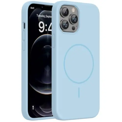 Miracase Designed for iPhone 11 Phone Case, with Screen Protector, Liquid Silicone Gel Rubber Full Body Drop Protection Shockproof Cover Phone Case for iPhone 11 6.1 inch, Clove Purple 