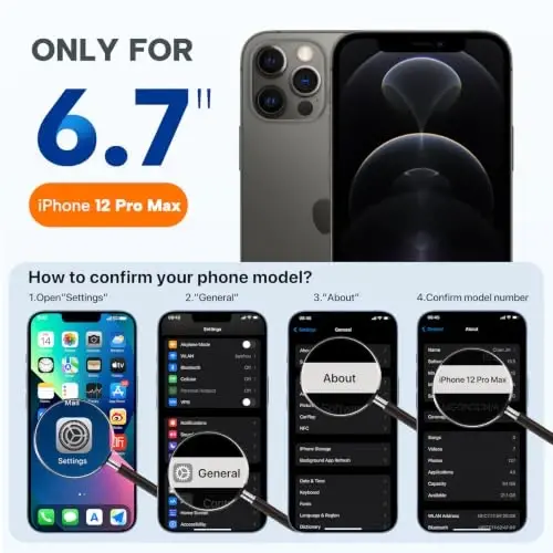 Miracase Designed for iPhone 11 Phone Case, with Screen Protector, Liquid Silicone Gel Rubber Full Body Drop Protection Shockproof Cover Phone Case for iPhone 11 6.1 inch, Clove Purple - 2