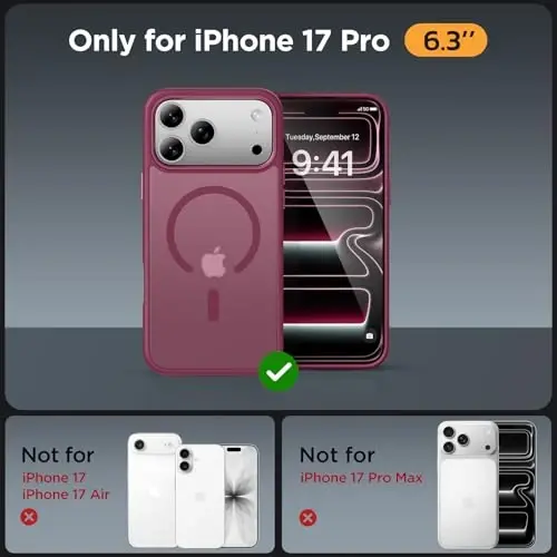 miracase Magnetic for iPhone 17 Pro Case 6.3