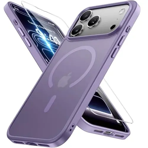 miracase Magnetic for iPhone 17 Pro Max Case with Screen Protector [Compatible with MagSafe] Slim Thin Phone Case Military-Grade Protected for 17 ProMax Cover Bumper 6.9