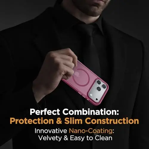 miracase Magnetic for iPhone 17 Pro Max Case with Screen Protector [Compatible with MagSafe] Slim Thin Phone Case Military-Grade Protected for 17 ProMax Cover Bumper 6.9