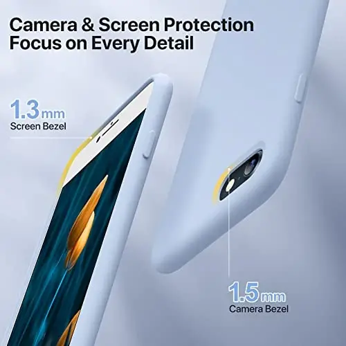 Miracase Designed for iPhone 11 Phone Case, with Screen Protector, Liquid Silicone Gel Rubber Full Body Drop Protection Shockproof Cover Phone Case for iPhone 11 6.1 inch, Clove Purple - 4