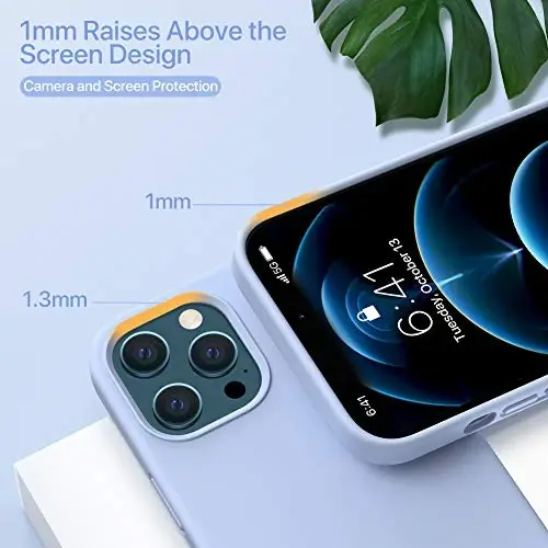 Miracase iPhone 11 uchun mo'ljallangan telefon qutisi, ekran himoyachisi bilan, suyuq silikon gel rezina to'liq tanani tushishdan himoya qiluvchi zarbga chidamli qopqoq iPhone 11 6.1 dyuym uchun, qizilmiq rang - 5