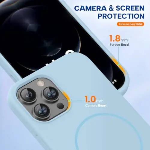 Miracase iPhone 11 uchun mo'ljallangan telefon qutisi, ekran himoyachisi bilan, suyuq silikon gel rezina to'liq tanani tushishdan himoya qiluvchi zarbga chidamli qopqoq iPhone 11 6.1 dyuym uchun, qizilmiq rang - 5