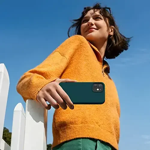 Miracase iPhone 12 Case va iPhone 12 Pro Case bilan mos keladi, Suyuq silikonli gel kauchuk to'liq tana himoyasi zarba o'tkazmaydigan tomchi himoyasi iPhone 12/12 Pro 6.1 dyuym uchun telefon qutisi, Teal - 6