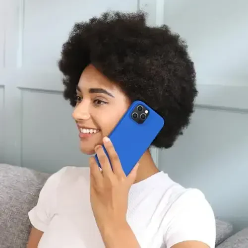 Miracase iPhone 12 Pro Max uchun mos keladigan g'ilof, [Yumshoq tirnalishga qarshi mikrofiber astarli], Suyuq silikonli g'ilof, zarbaga chidamli, 12 Pro Max uchun telefon g'ilofi, O'rta yer dengizi ko'k - 6