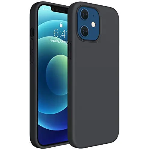 Miracase iPhone 12/12 Pro Case, Black - 1