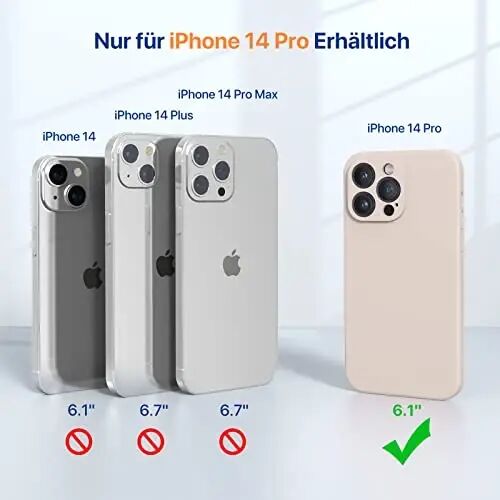 Miracase Designed for iPhone 13 Pro Max Case with Screen Protector,[Soft Anti-Scratch Microfiber Lining],Shockproof Liquid Silicone Rubber Phone Case Cover 6.7 inch, Bean Yellow - MIRACASE (1)