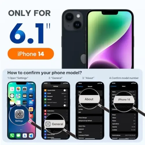 miracase Designed for iPhone 14 Case, [Upgraded Enhanced Camera Protection], Shockproof Liquid Silicone Case with Microfiber Lining, 6.1 inch, Bean Grey 