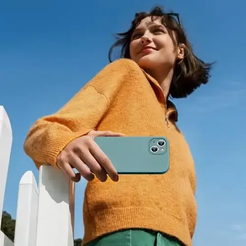 Miracase iPhone 15 Plus Case bilan mos, [Yumshoq tirnalishga qarshi mikrofiber astar], Suyuq silikonli gelli rezina zarbga chidamli tushishdan himoya qiluvchi telefon qutisi iPhone 15 Plus uchun, Midnight Green - 6