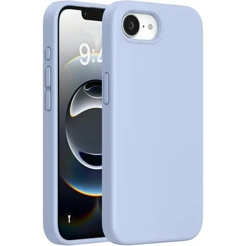 Miracase, iPhone 16e Kılıfı/iPhone 17e Kılıfı ile Uyumlu, [Yumuşak Çizilmez Mikrofiber Astar], iPhone 16e/17e için Sıvı Silikon Darbeye Dayanıklı Düşme Korumalı Telefon Kılıfı (Karanfil Moru) 