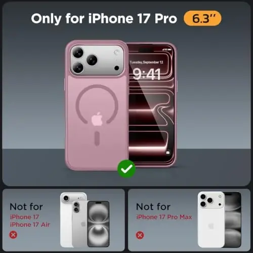 Miracase Magnetic for iPhone 17 Pro Case 6.3
