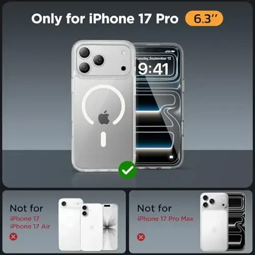 Miracase Magnetic for iPhone 17 Pro Case 6.3