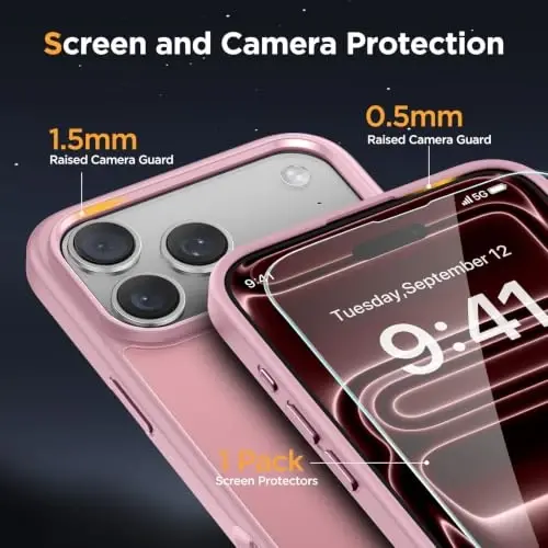 Miracase Magnetic for iPhone 17 Pro Case 6.3