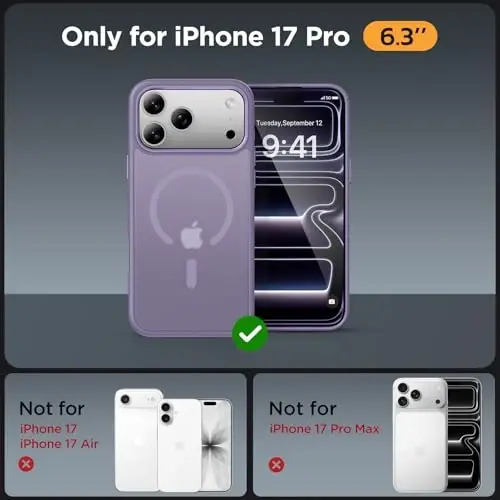 Miracase Magnetic for iPhone 17 Pro Case 6.3