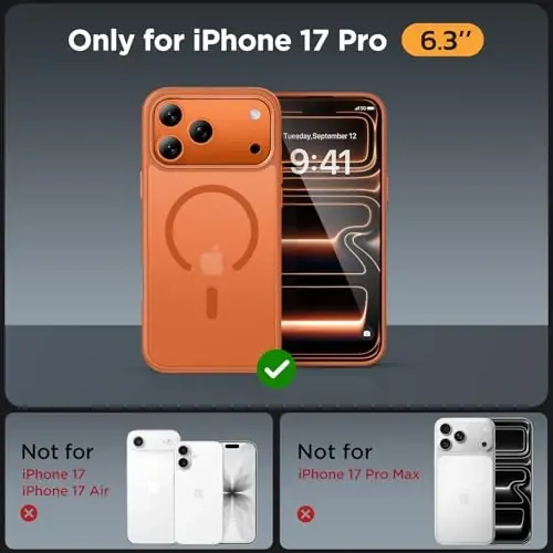 Miracase Magnetic for iPhone 17 Pro Case 6.3