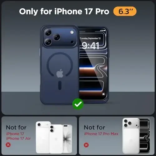 Miracase Magnetic for iPhone 17 Pro Case 6.3