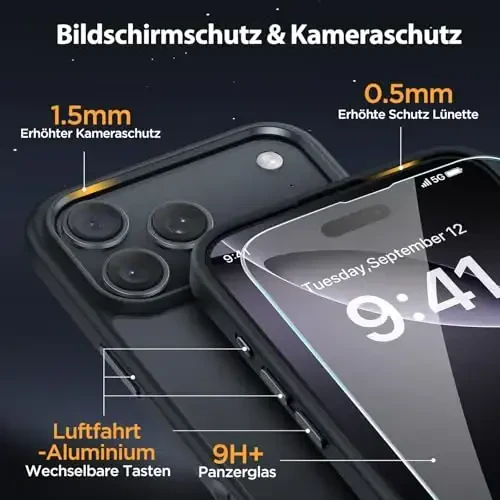 Miracase Magnetic for iPhone 17 Pro Case 6.3