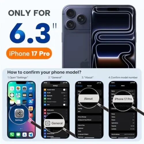 Miracase Magnetic for iPhone 17 Pro Case, Silicone, Burgundy | Compatible with MagSafe, Soft Microfiber Lining,Shockproof Drop Protection Phone Case for 17 Pro - 2