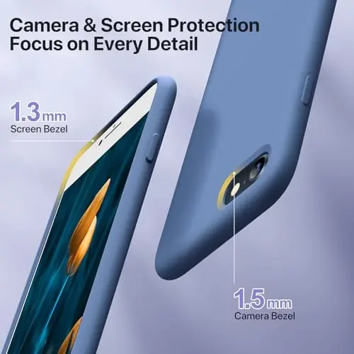 Miracase Magnetic for iPhone 17 Pro Max Case, MagSafe bilan mos, O'rnatilgan Silikon Kamera Boshqaruv Qopqog'i, 3.0mm Qalinlikdagi Zarba o'tkazmaydigan Tushishdan Himoya Telefon Qutisi 17 ProMax uchun, Shisha Moviy - MIRACASE (1)