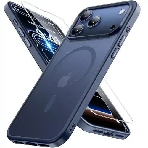 Miracase Magnetic for iPhone 17 Pro Max Case with Screen Protector [Compatible with MagSafe] Slim Thin Phone Case Military-Grade Protected for 17 ProMax Cover Bumper 6.9