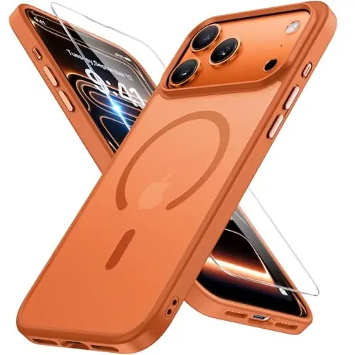 Miracase Magnetic for iPhone 17 Pro Max Case with Screen Protector [MagSafe bilan mos] Yupqa ingichka telefon qutisi Harbiy darajadagi himoyalangan 17 ProMax qopqog'i Bumper 6.9