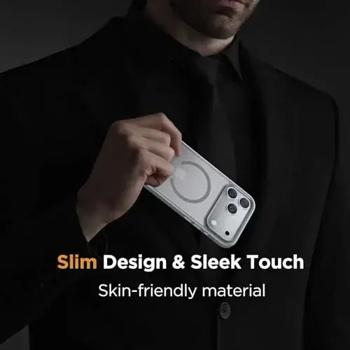 Miracase Magnetic for iPhone 17 Pro Max Case with Screen Protector [MagSafe bilan mos] Yupqa Ingichka Telefon Qutisi Harbiy Standart Himoyalangan 17 ProMax Qopqoq Bumper 6.9