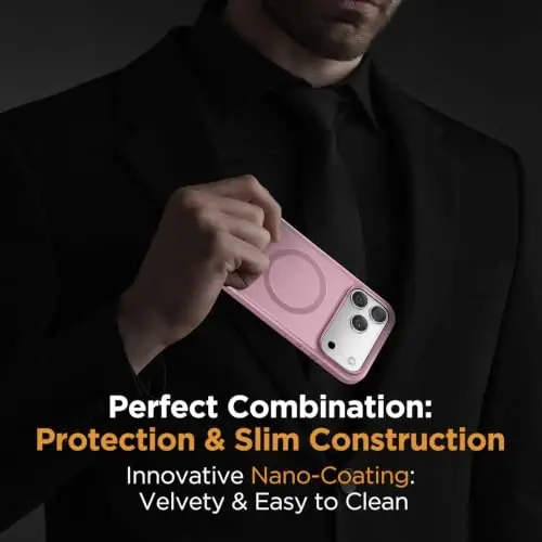 Miracase Magnetic for iPhone 18 Pro Case, Translucent Matte, Blackcurrant | Compatible with MagSafe, Military-Grade Protection, Anti-Fingerprint, Rugged Shockproof Protective, Slim Thin Phone Case - 6