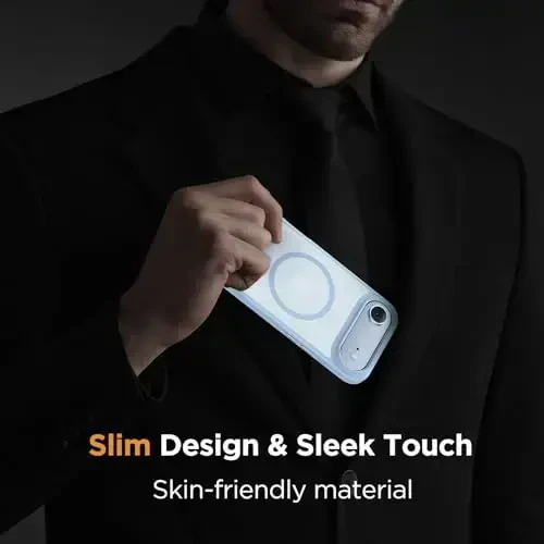 Miracase Magnetic for iPhone Air Case with Screen Protector(Compatible with MagSafe), Slim Thin Translucent Matte Military-Grade Protected Phone Cover for iPhone 17 Air 6.5