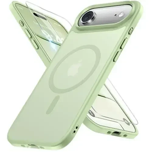 Miracase Magnetic for iPhone Air Case with Screen Protector(MagSafe bilan mos), iPhone 17 Air 6.5